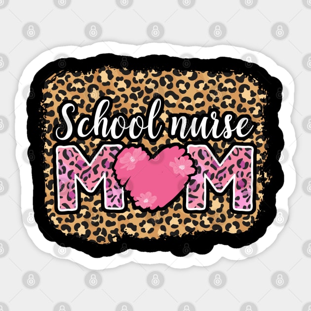 Cute School Nurse Leopard Sticker by White Martian